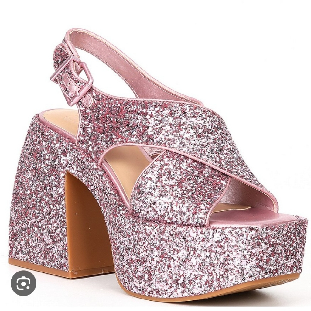 Gb Friday-Nite Glitter Platform Dress Sandals